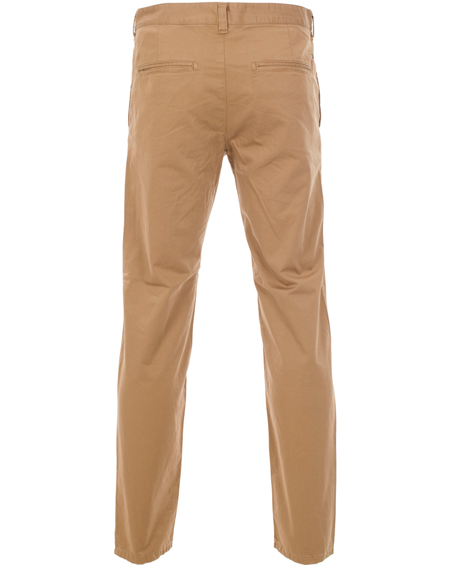 Men | Trousers | Boomerang | Steve Satin Cotton Chinos Teak Brown