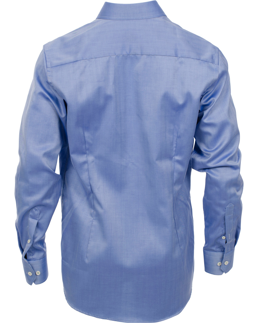 Men | Shirts | Eton | Contemporary Fit Shirt Red Ribbon Herringbone Blue