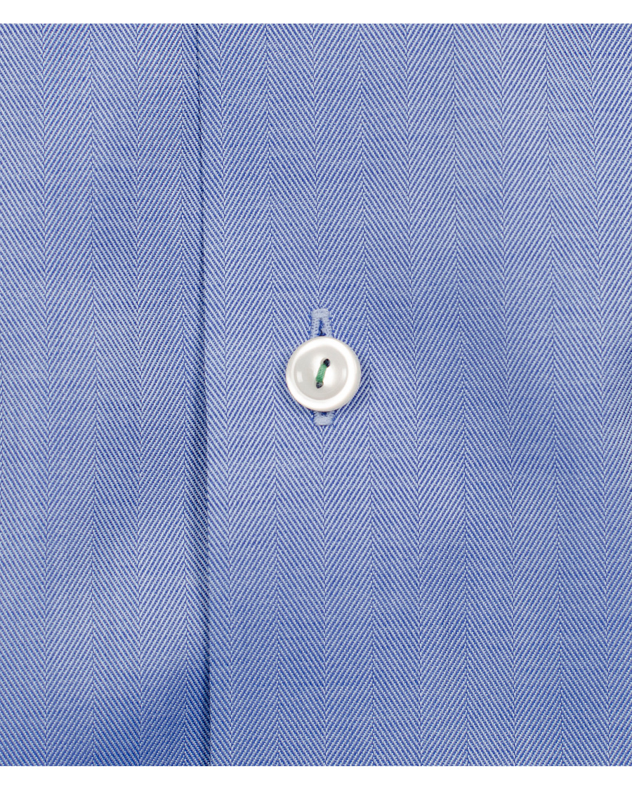 Men | Shirts | Eton | Contemporary Fit Shirt Red Ribbon Herringbone Blue