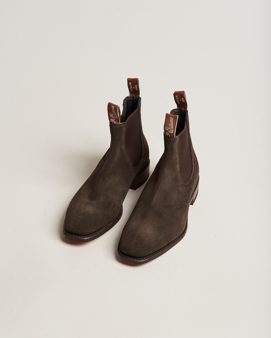 Men | Handmade Shoes | R.M.Williams | Craftsman G Boot Suede Chocolate