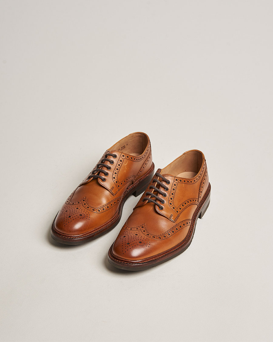Men | Handmade Shoes | Loake 1880 | Chester Dainite Brogue Tan Burnished Calf