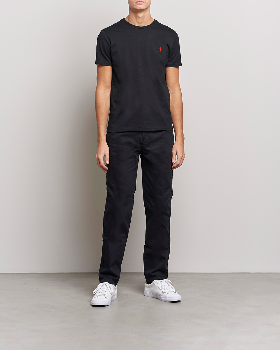 Men | T-Shirts | Polo Ralph Lauren | Custom Slim Fit Tee RL Black