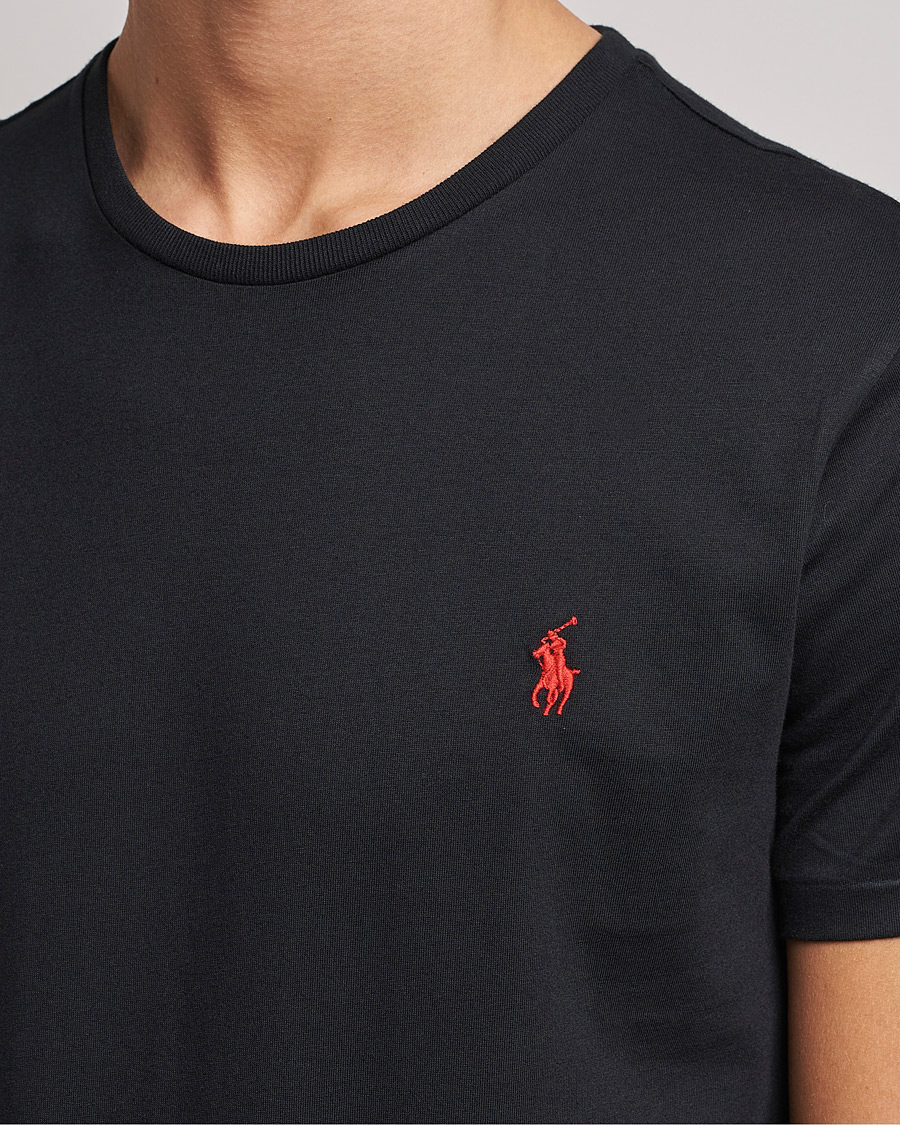 Men | T-Shirts | Polo Ralph Lauren | Custom Slim Fit Tee RL Black