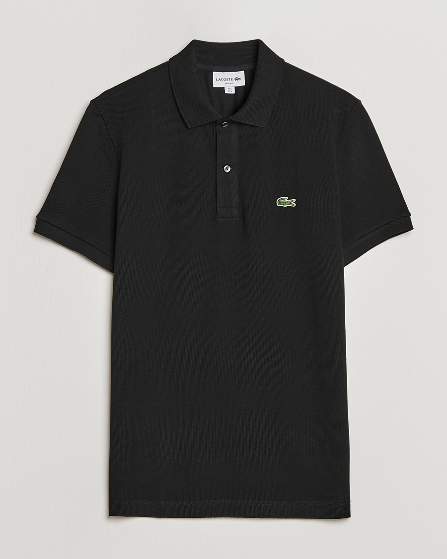 Men | Polo Shirts | Lacoste | Slim Fit Polo Piké Black