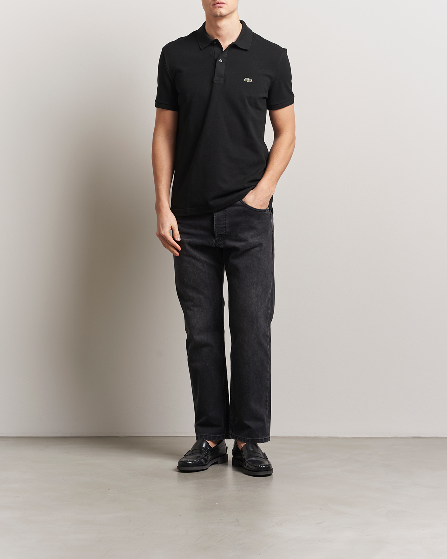 Men | Polo Shirts | Lacoste | Slim Fit Polo Piké Black