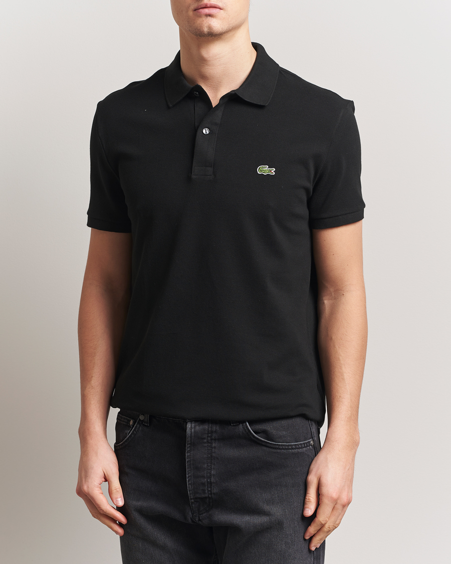 Men | Polo Shirts | Lacoste | Slim Fit Polo Piké Black