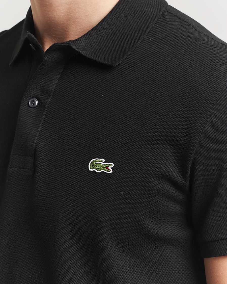 Men | Polo Shirts | Lacoste | Slim Fit Polo Piké Black