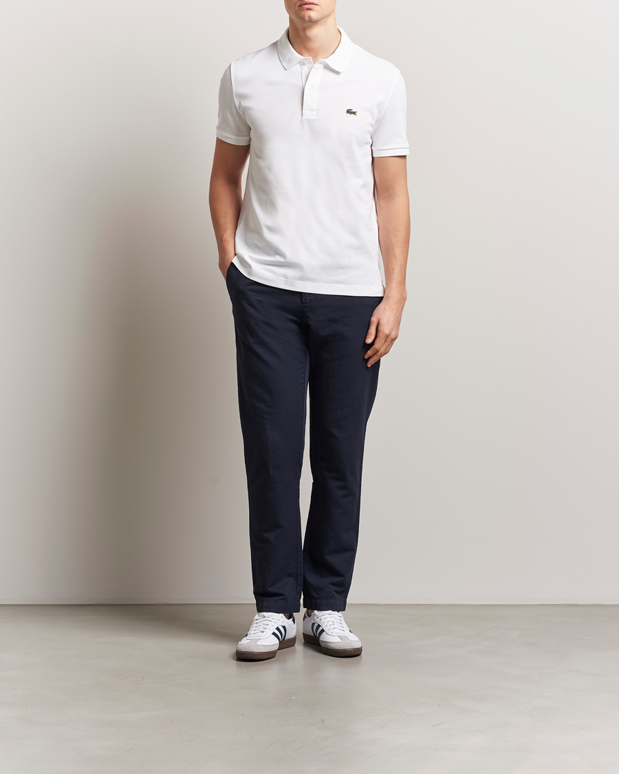 Men | Polo Shirts | Lacoste | Slim Fit Polo Piké White