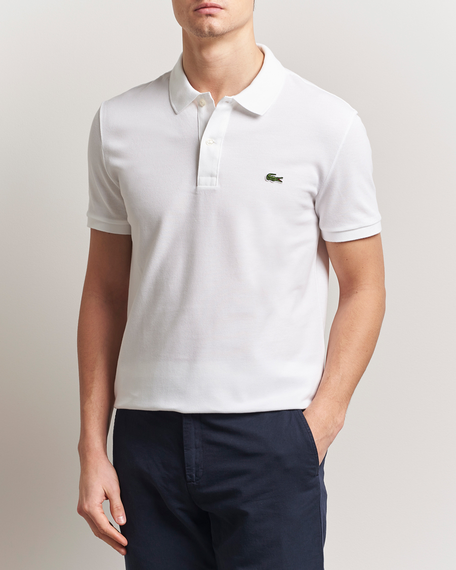 Men | Polo Shirts | Lacoste | Slim Fit Polo Piké White