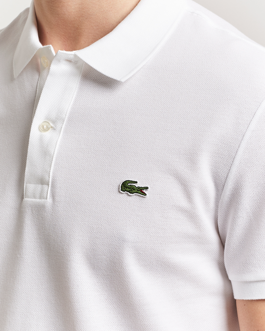 Men | Polo Shirts | Lacoste | Slim Fit Polo Piké White