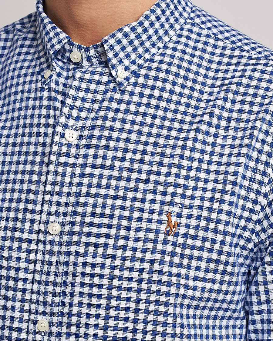 Men | Shirts | Polo Ralph Lauren | Slim Fit Shirt Oxford Blue/White Gingham