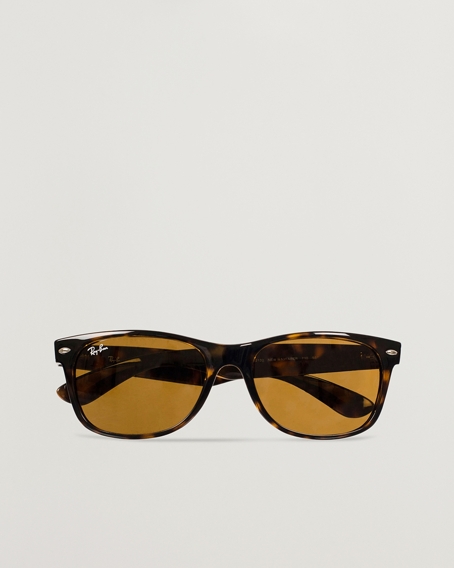 Men |  | Ray-Ban | New Wayfarer Sunglasses Light Havana/Crystal Brown