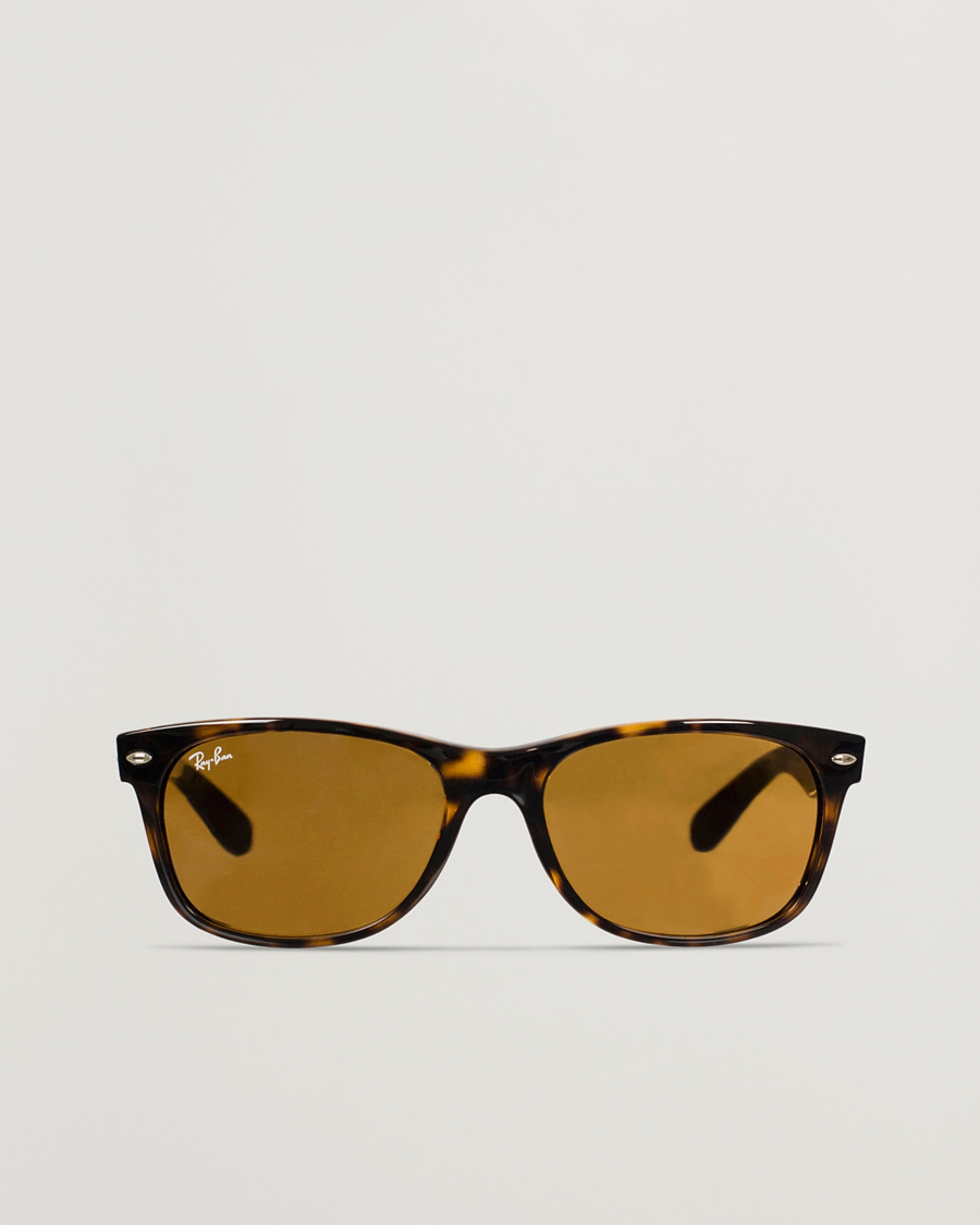Men | Sunglasses | Ray-Ban | New Wayfarer Sunglasses Light Havana/Crystal Brown