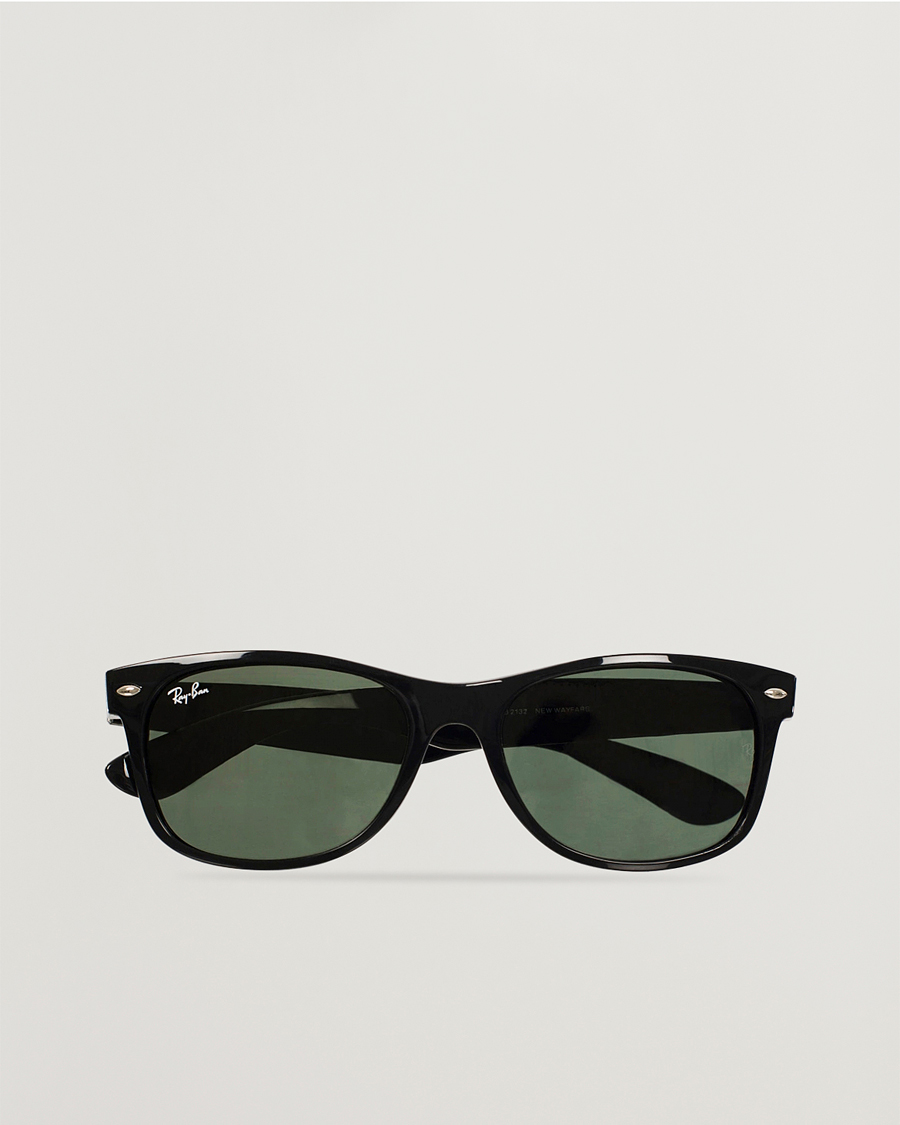 Men |  | Ray-Ban | New Wayfarer Sunglasses Black/Crystal Green