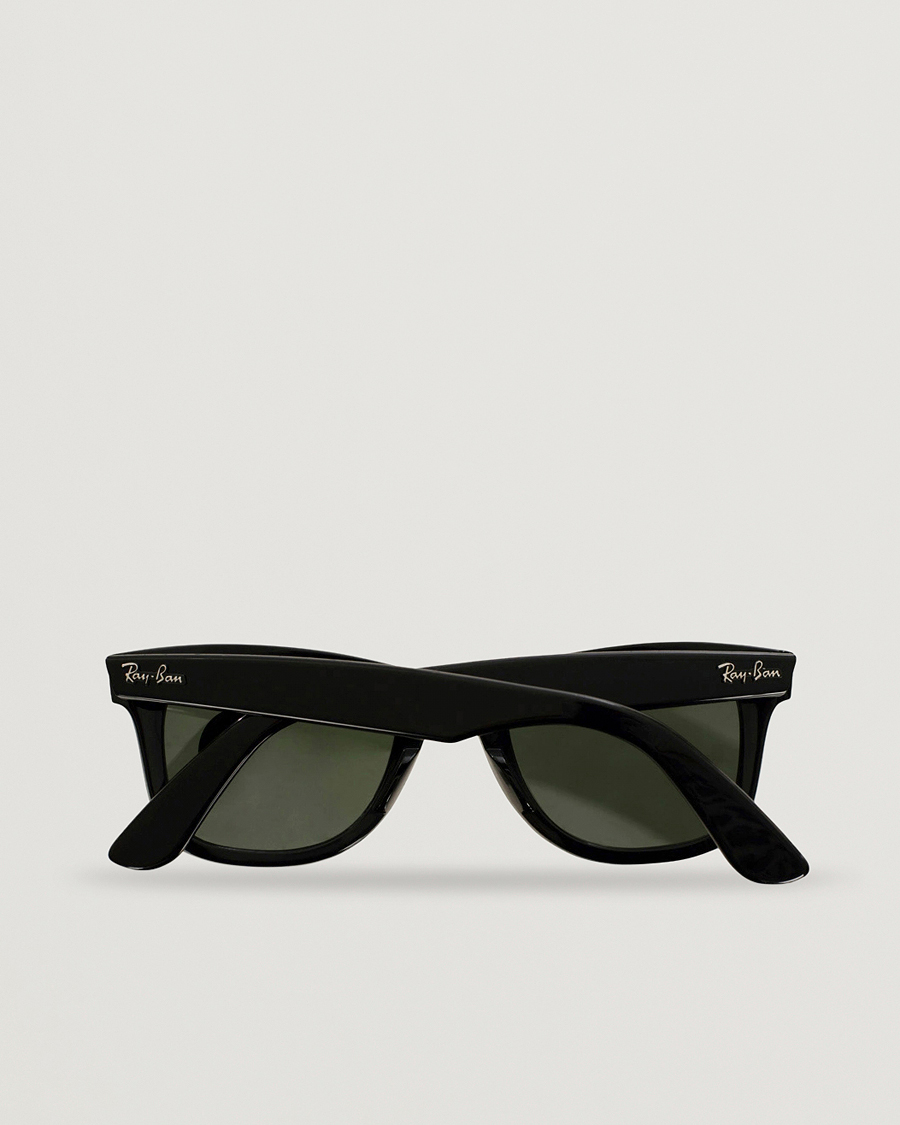 Men | Sunglasses | Ray-Ban | Original Wayfarer Sunglasses Black/Crystal Green