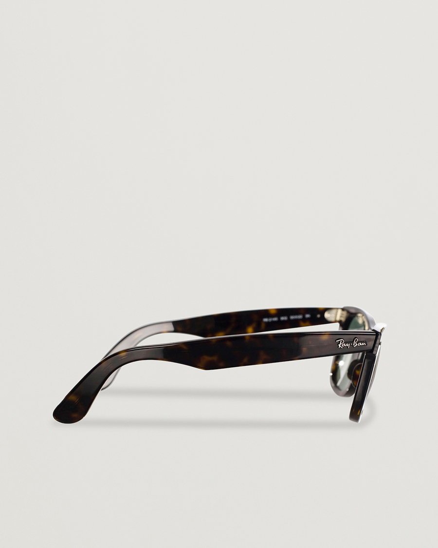 Men | Sunglasses | Ray-Ban | Original Wayfarer Sunglasses Tortoise/Crystal Green