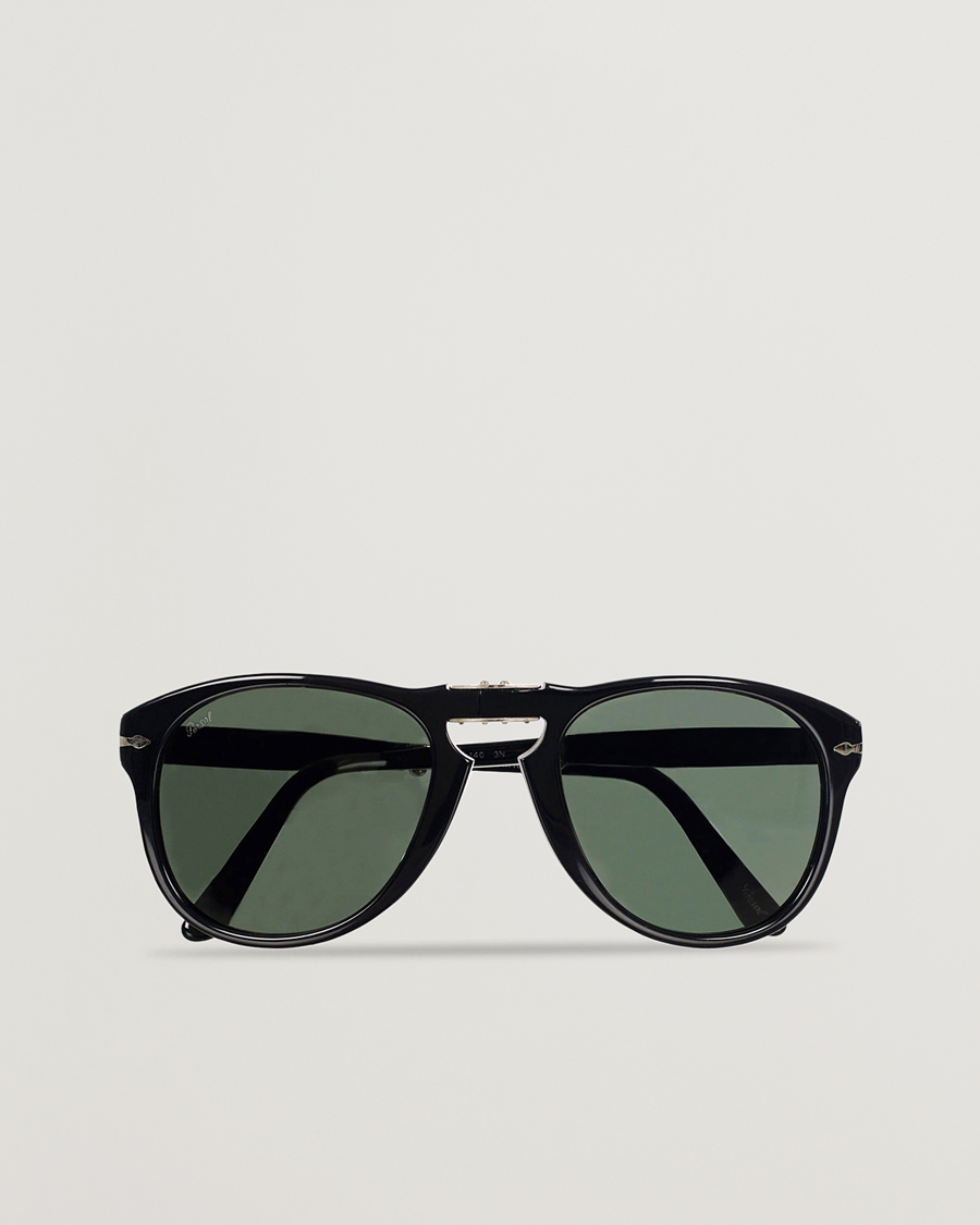 Men |  | Persol | 0PO0714 Folding Sunglasses Black/Crystal Green