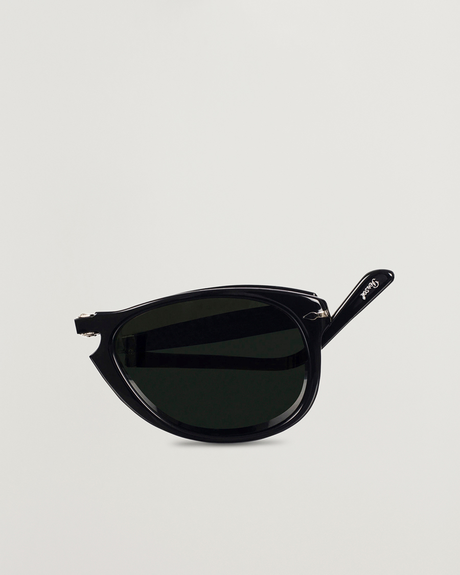 Men | Sunglasses | Persol | 0PO0714 Folding Sunglasses Black/Crystal Green