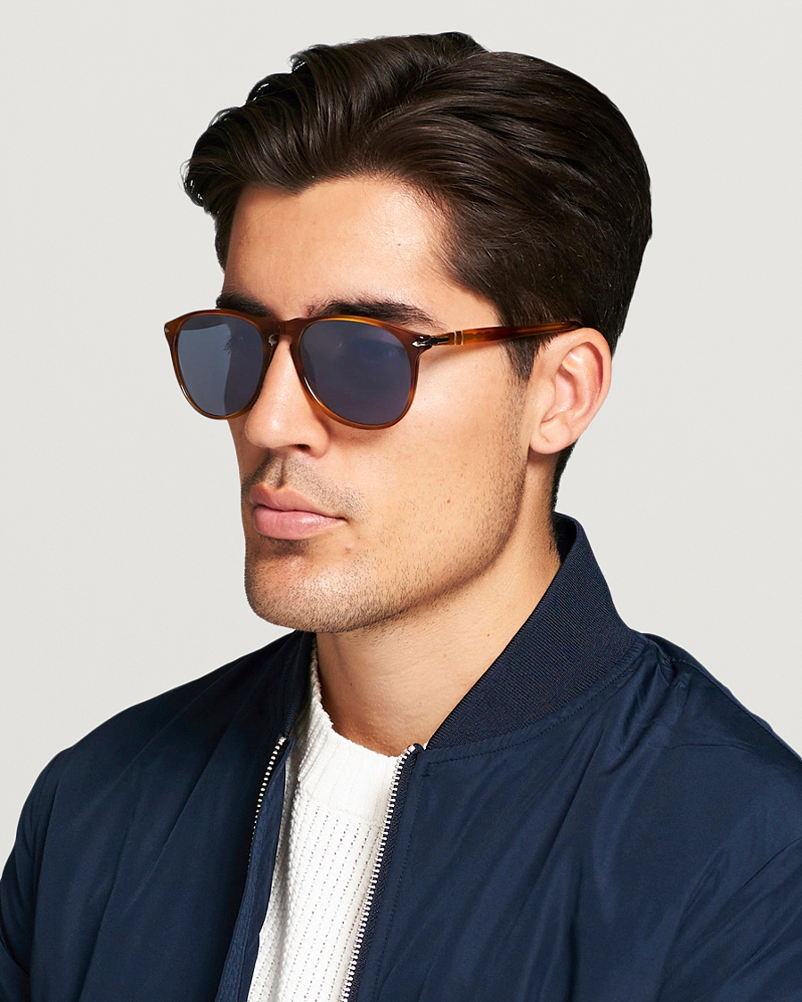 Men | D-frame Sunglasses | Persol | 0PO9649S Sunglasses Terra Di Siena/Blue