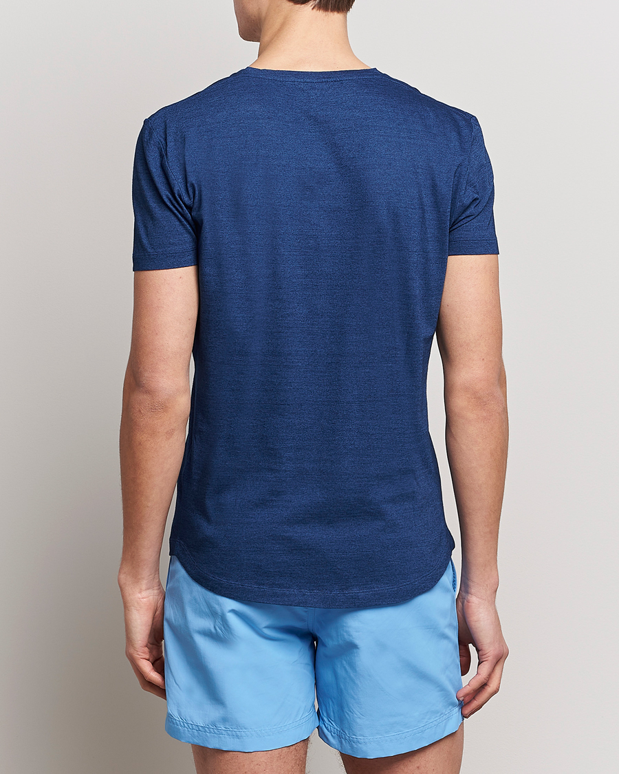 Men | T-Shirts | Orlebar Brown | OB V-Neck Tee Denim Pigment