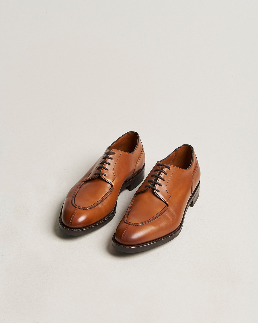 Men | Handmade Shoes | Edward Green | Dover Split Toe Derby Chestnut