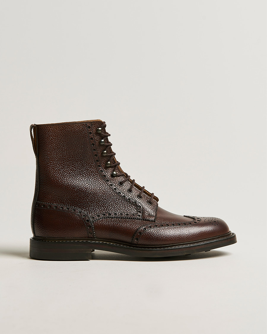 Men | Boots | Crockett & Jones | Islay Boot Dark Brown Grained Calf