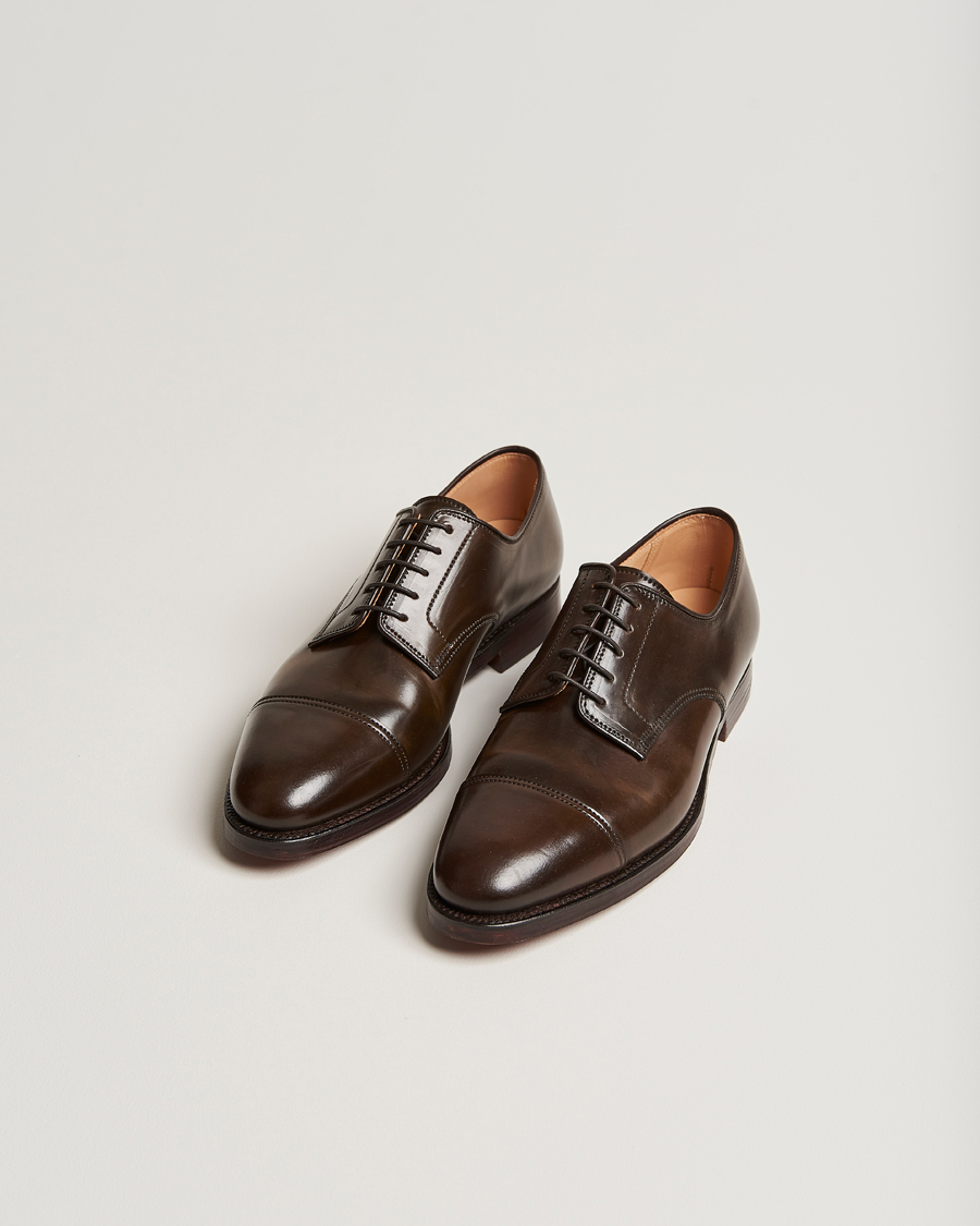 Men | Shoes | Crockett & Jones | Bradford Derby Dark Brown Cordovan