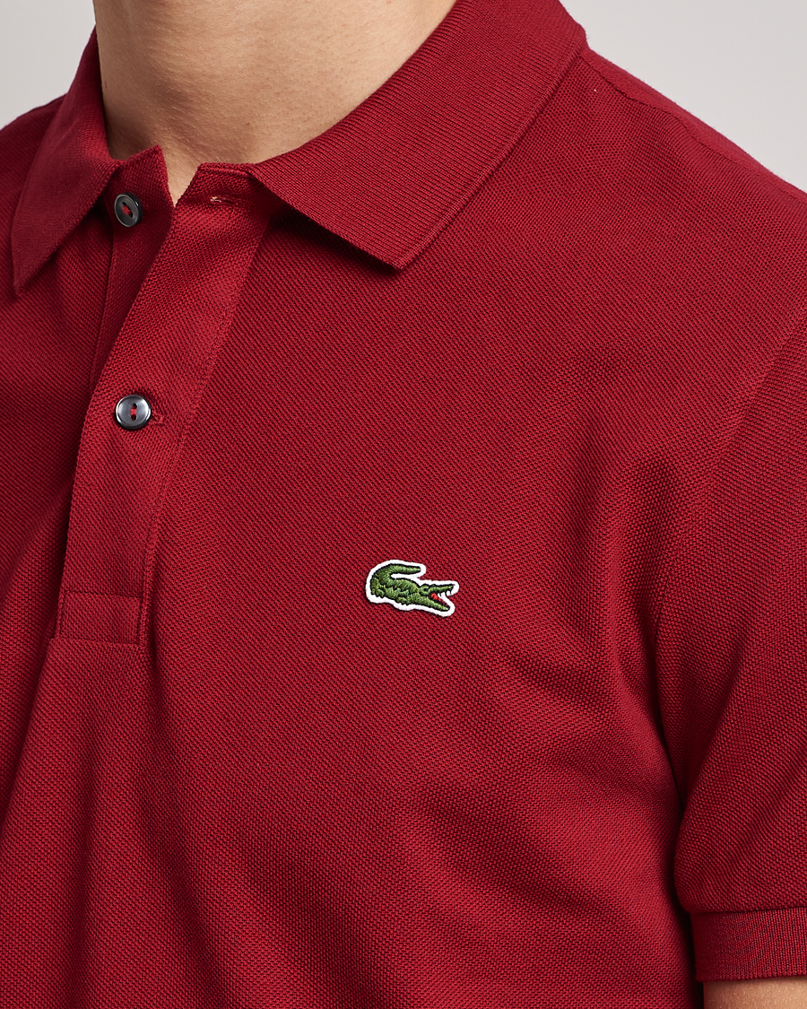 Men | Polo Shirts | Lacoste | Slim Fit Polo Piké Bordeaux
