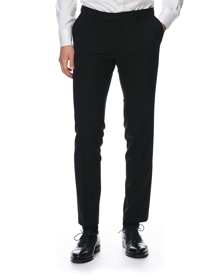 Men | Trousers | Oscar Jacobson | Damien Trousers Super 120's Wool Black