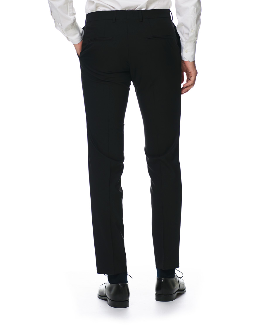 Men | Trousers | Oscar Jacobson | Damien Trousers Super 120's Wool Black