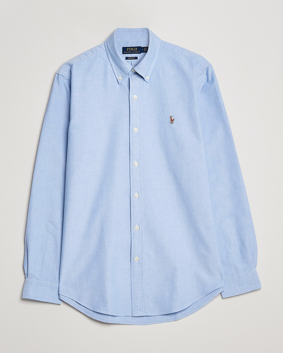 Men | Shirts | Polo Ralph Lauren | Custom Fit Oxford Shirt Blue