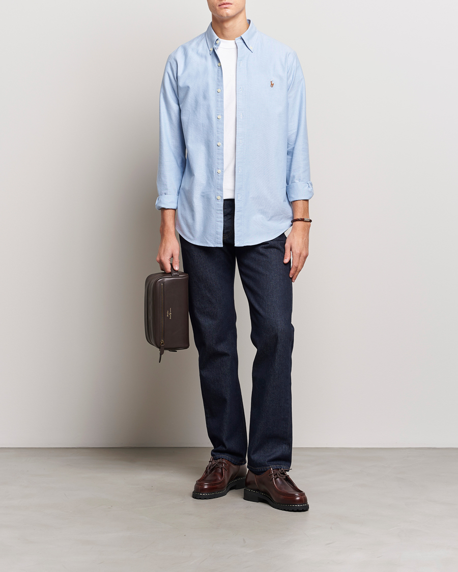 Men |  | Polo Ralph Lauren | Custom Fit Shirt Oxford Blue