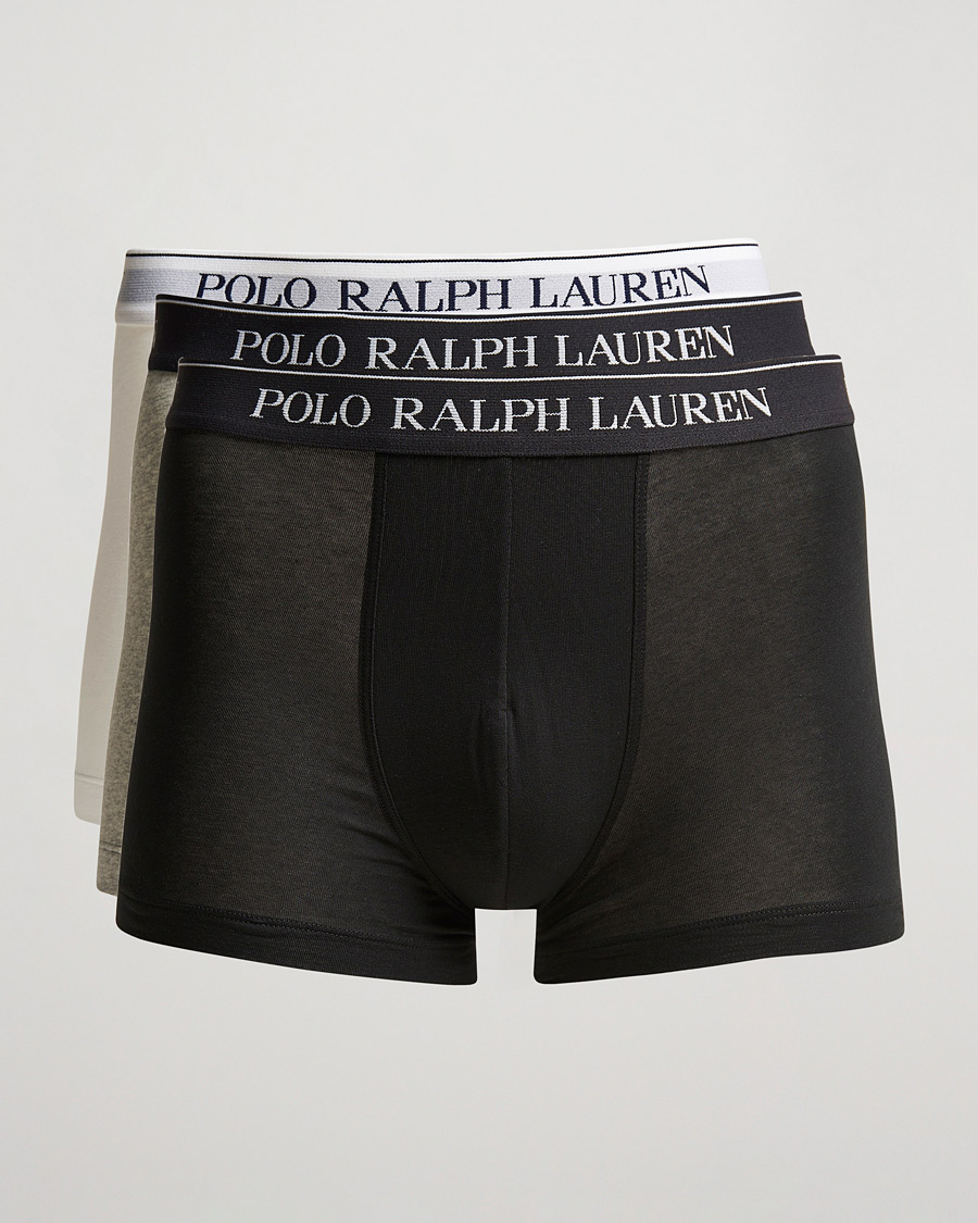 Men | Underwear & Socks | Polo Ralph Lauren | 3-Pack Trunk Grey/White/Black