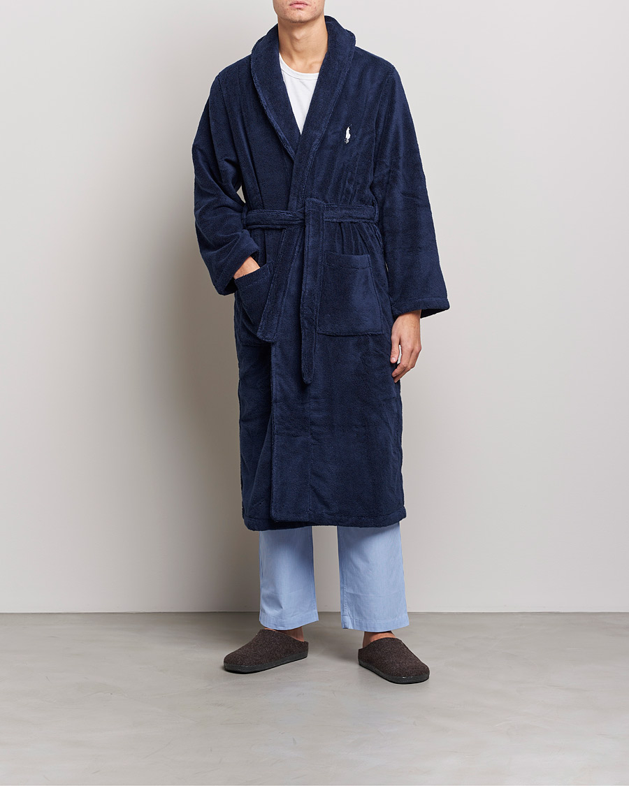 Men | Robes | Polo Ralph Lauren | Shawl Robe Navy