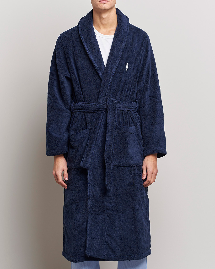 Men | Loungewear | Polo Ralph Lauren | Shawl Robe Navy