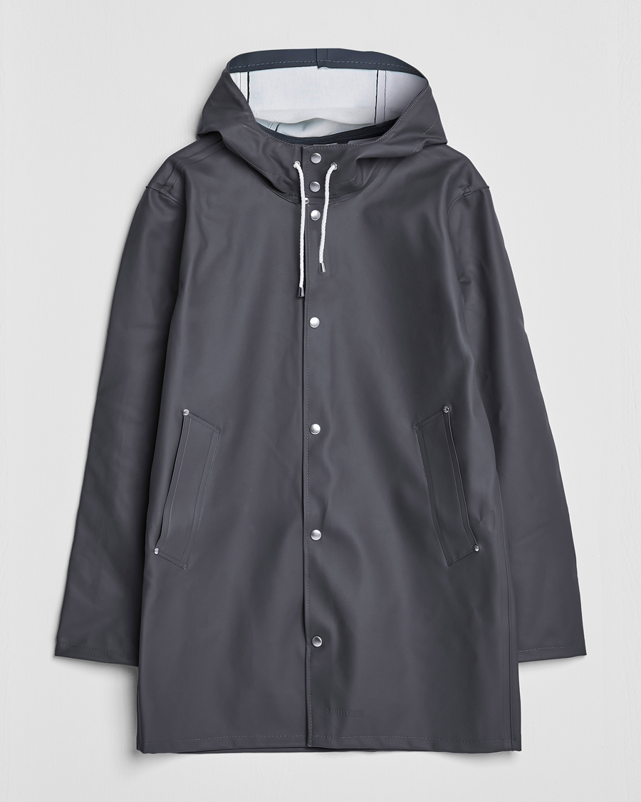 Men | Coats & Jackets | Stutterheim | Stockholm Raincoat Charcoal