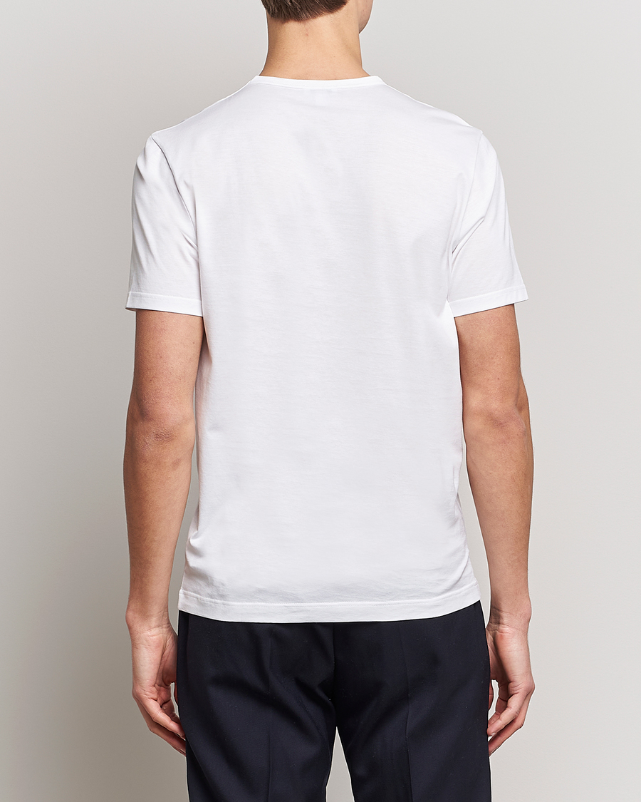 Men | T-Shirts | Sunspel | Crew Neck Cotton Tee White