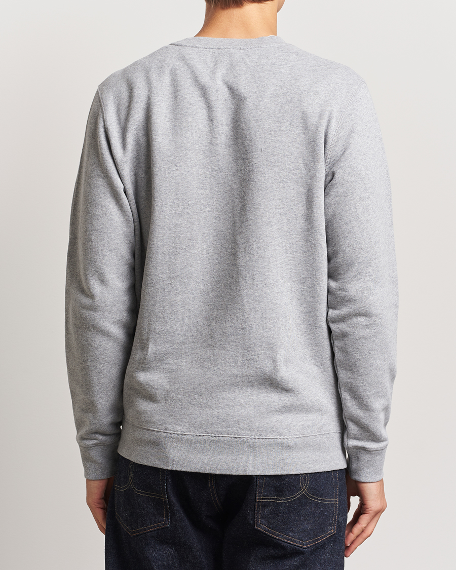 Men | Sweaters & Knitwear | Sunspel | Loopback Sweatshirt Grey Melange