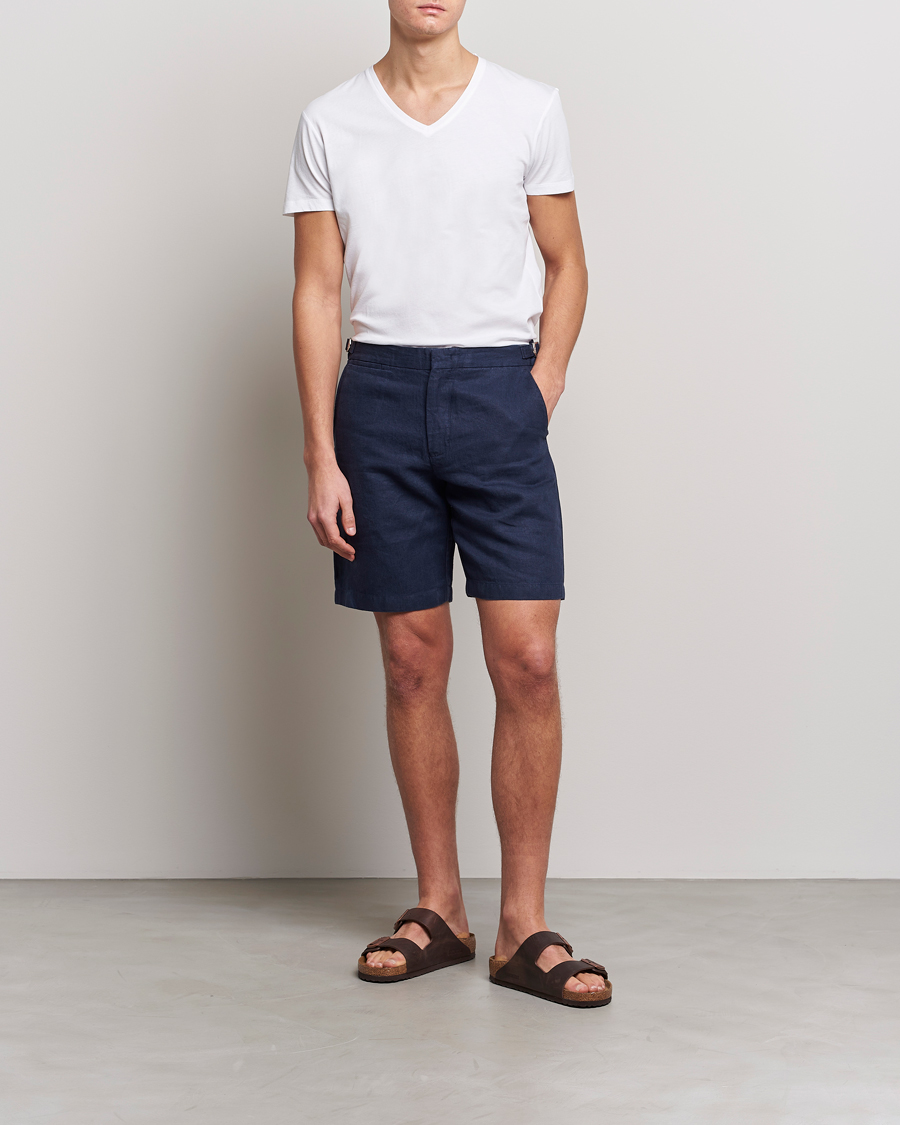 Men | T-Shirts | Orlebar Brown | OB V-Neck Tee White