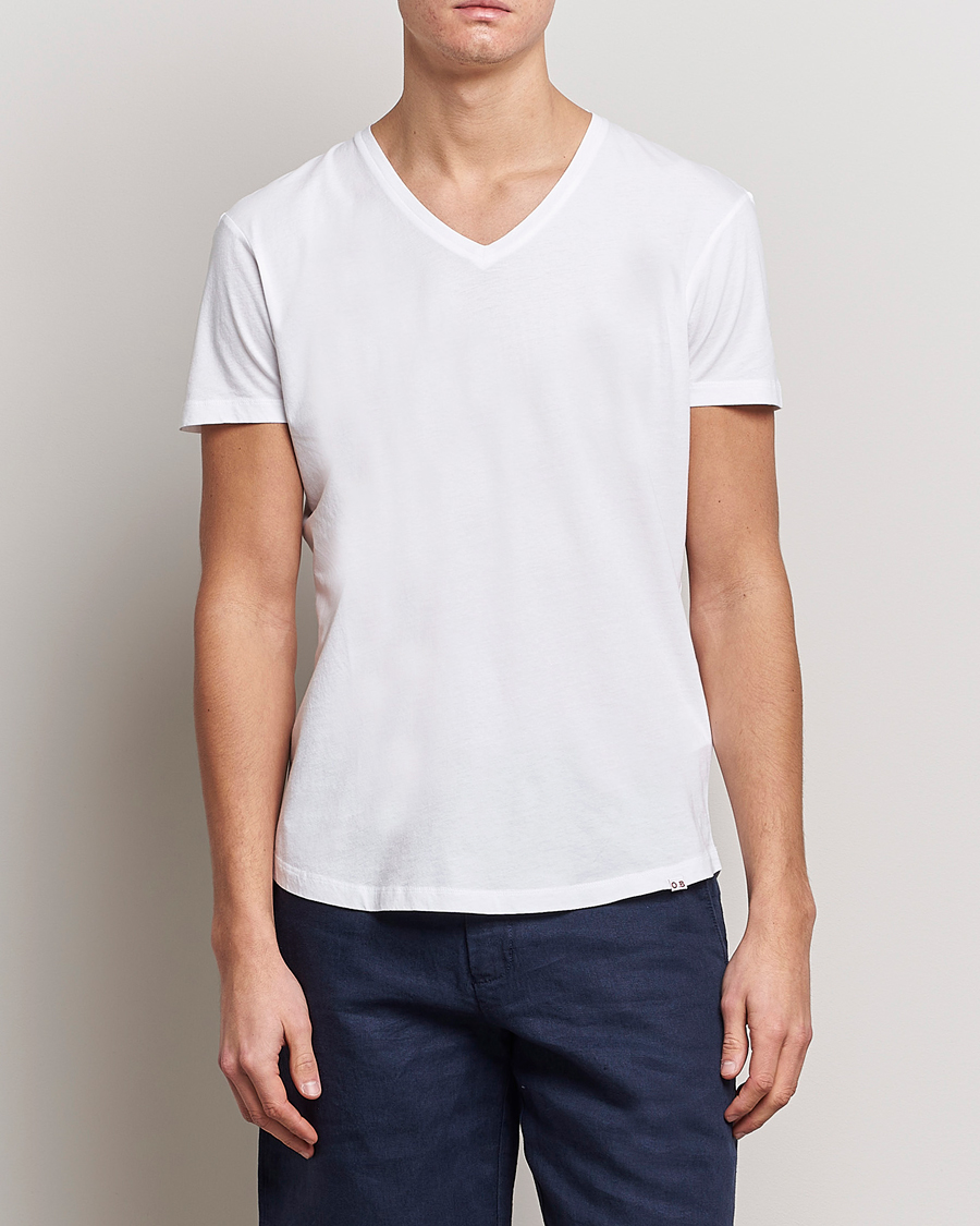 Men | T-Shirts | Orlebar Brown | OB V-Neck Tee White