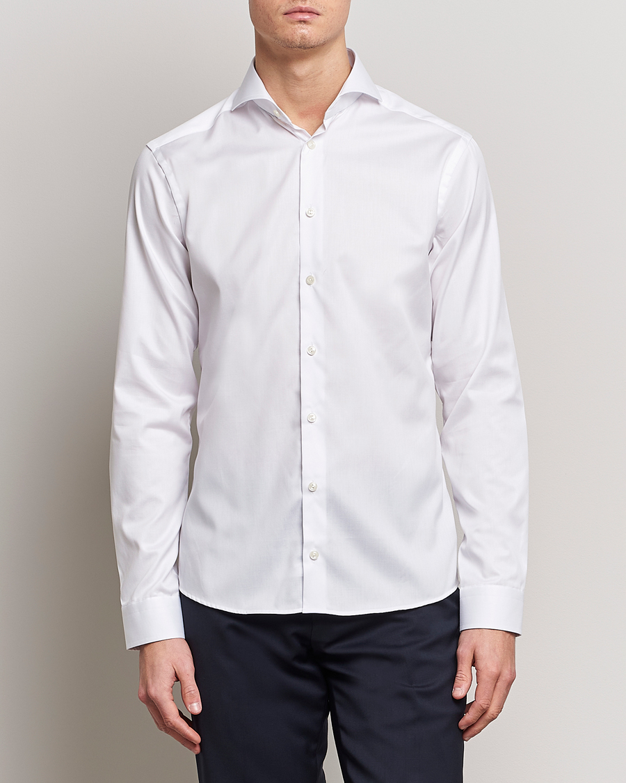 Men | Shirts | Eton | Super Slim Fit Shirt Cutaway White