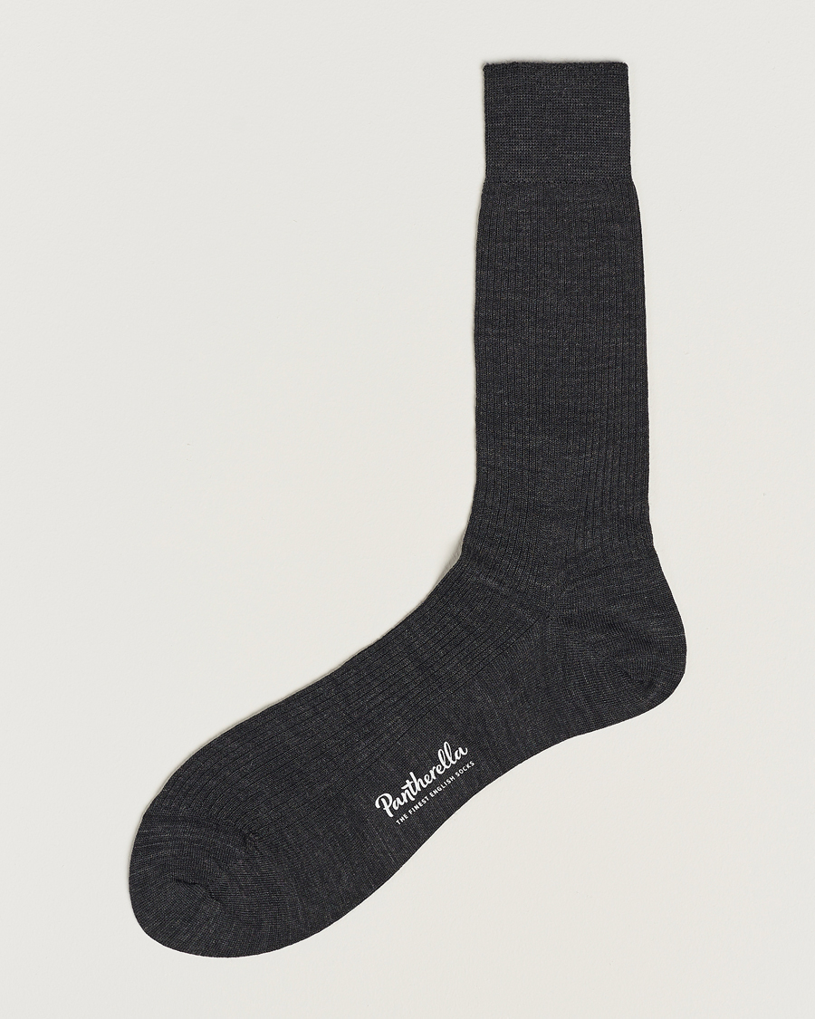 Men | Underwear & Socks | Pantherella | Naish Merino/Nylon Sock Charcoal