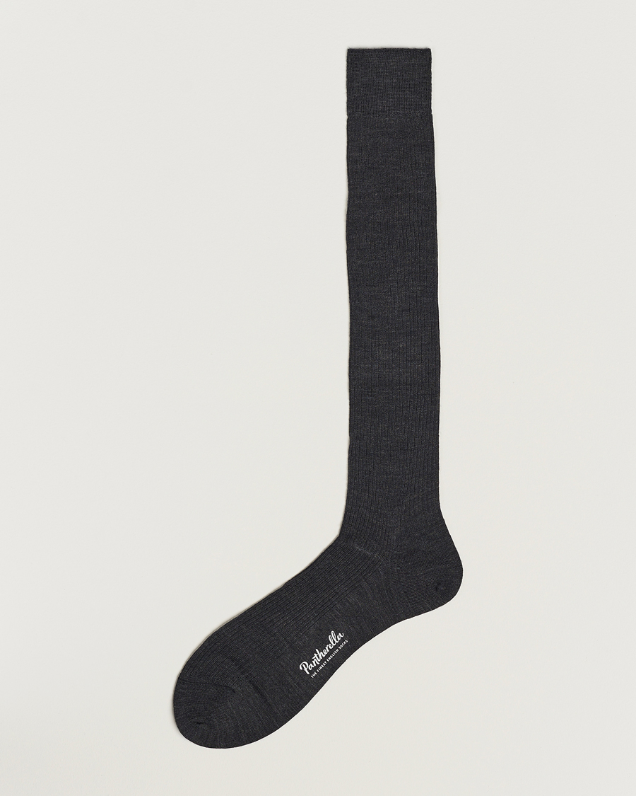 Men | Underwear & Socks | Pantherella | Naish Long Merino/Nylon Sock Charcoal