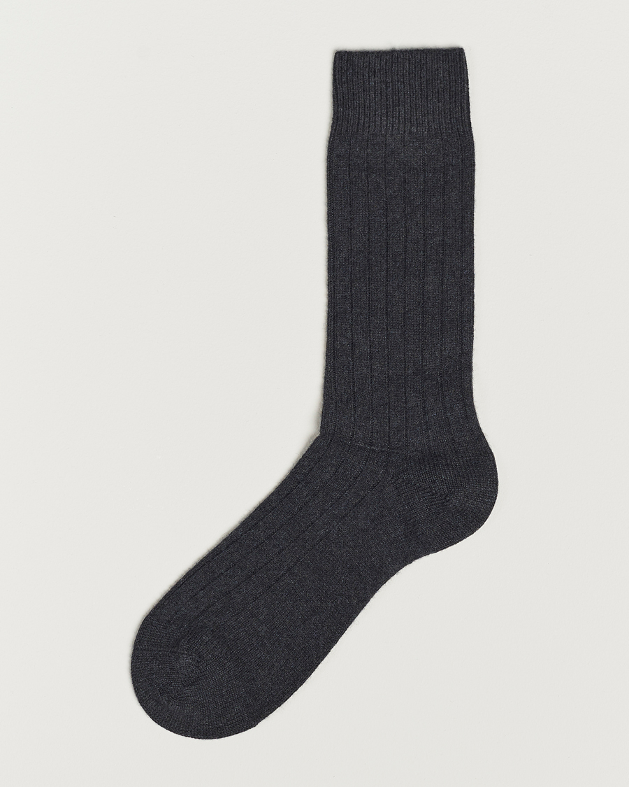Men | Underwear & Socks | Pantherella | Waddington Cashmere Sock Charcoal