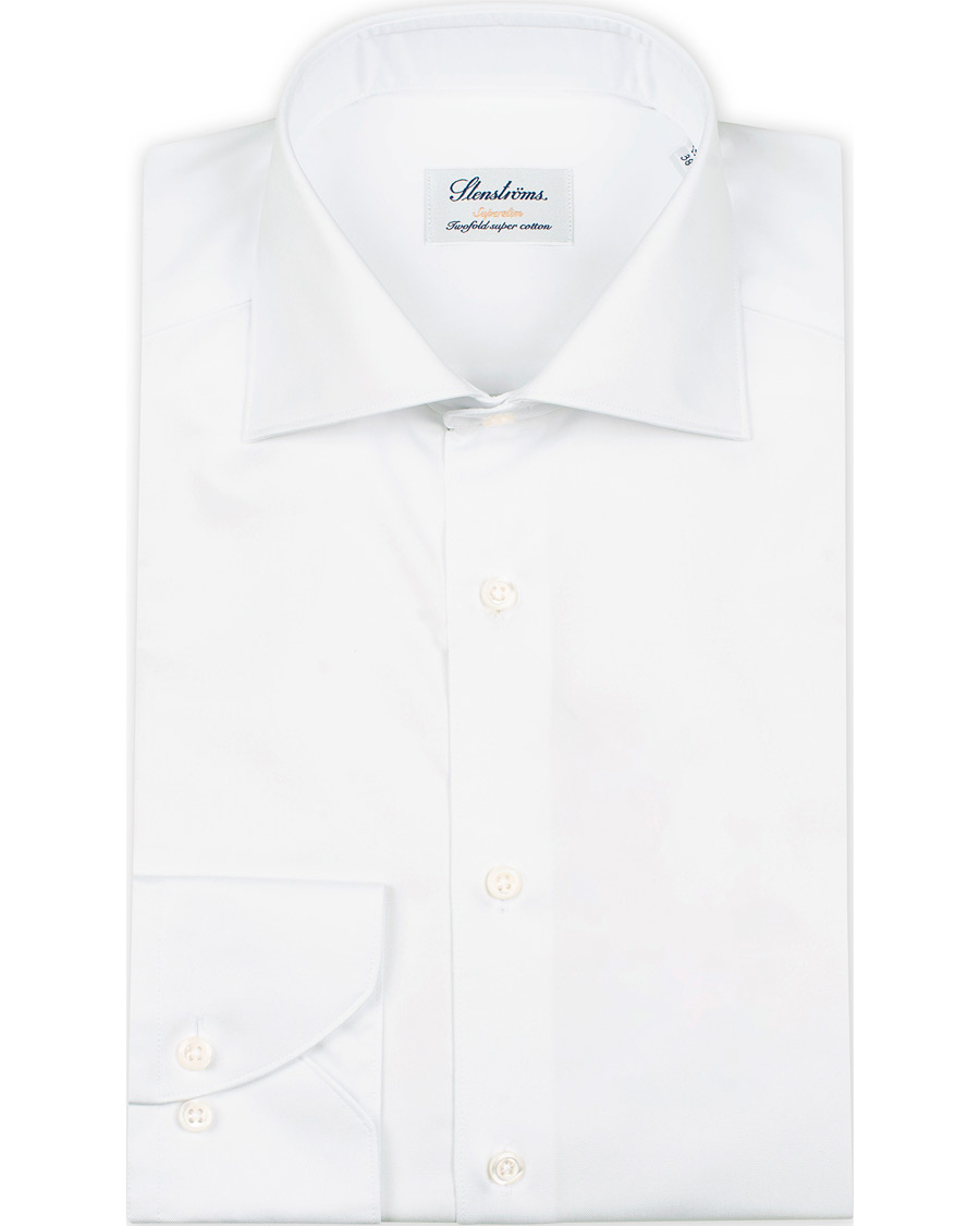 Men |  | Stenströms | Superslim Plain Shirt  White