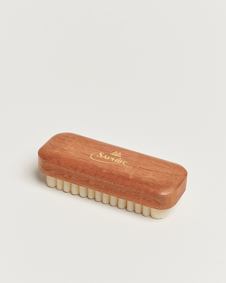 Men | Garment Care | Saphir Medaille d'Or | Crepe Suede Shoe Cleaning Brush Exotic Wood