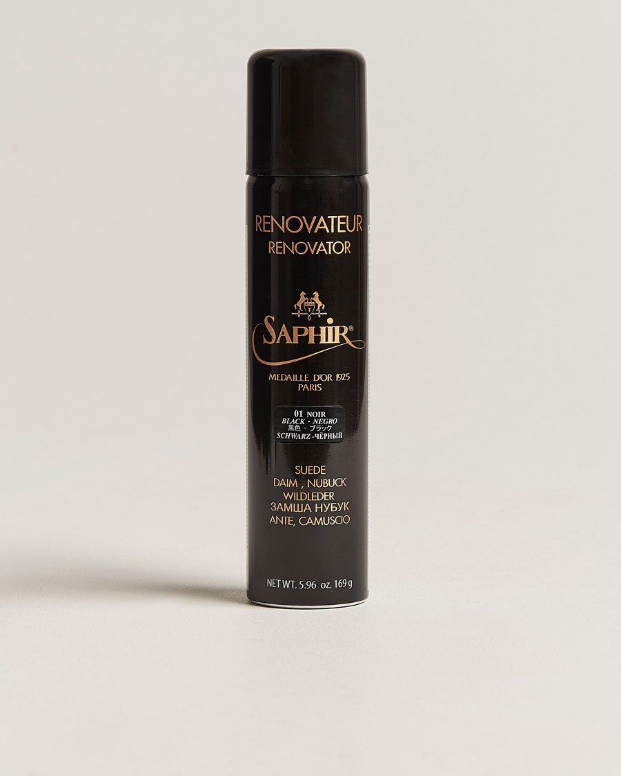 Men | Shoe Care | Saphir Medaille d'Or | Renovateur Suede 250 ml Spray Black