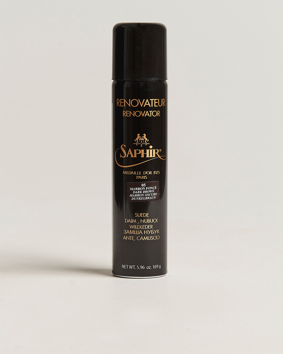 Men | Shoe Care | Saphir Medaille d'Or | Renovateur Suede 250 ml Spray Dark Brown