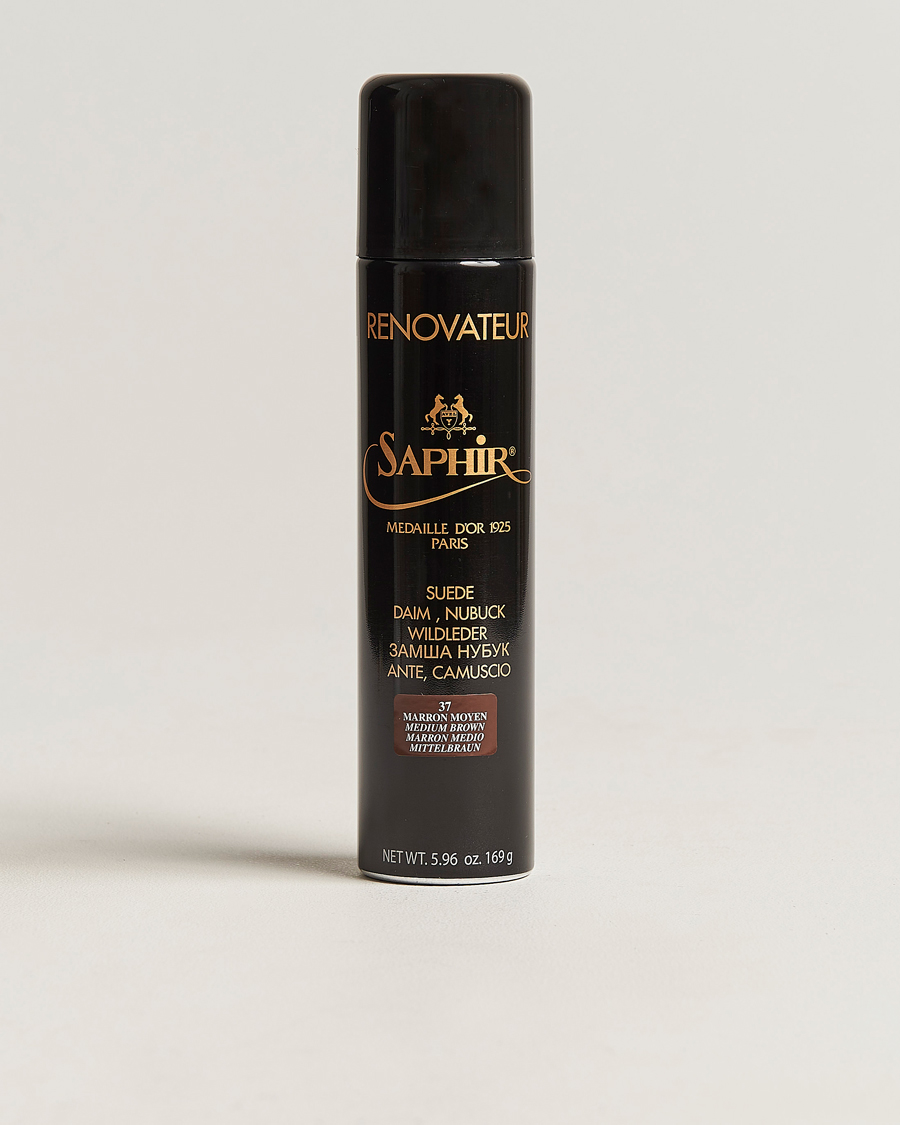 Men | Shoe Care | Saphir Medaille d'Or | Renovateur Suede 250 ml Spray Medium Brown