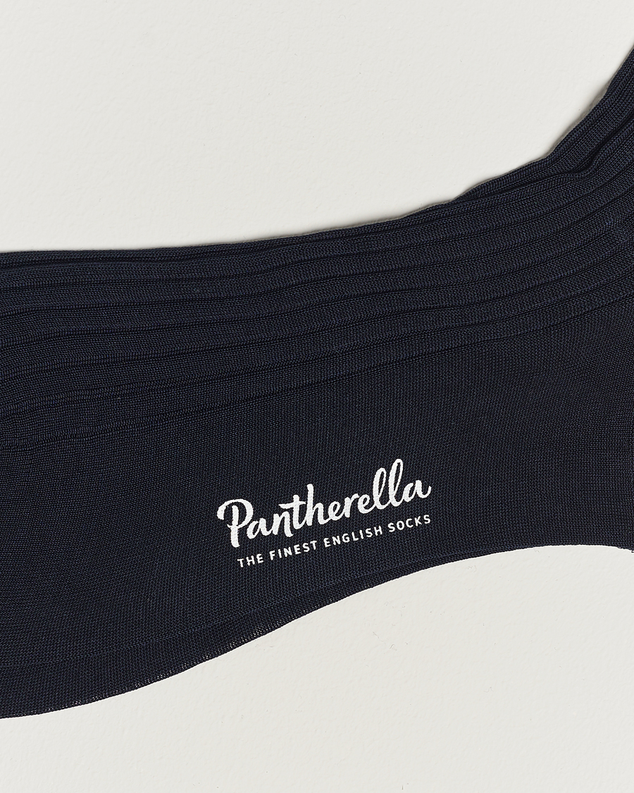 Men | Underwear & Socks | Pantherella | Vale Cotton Socks Navy